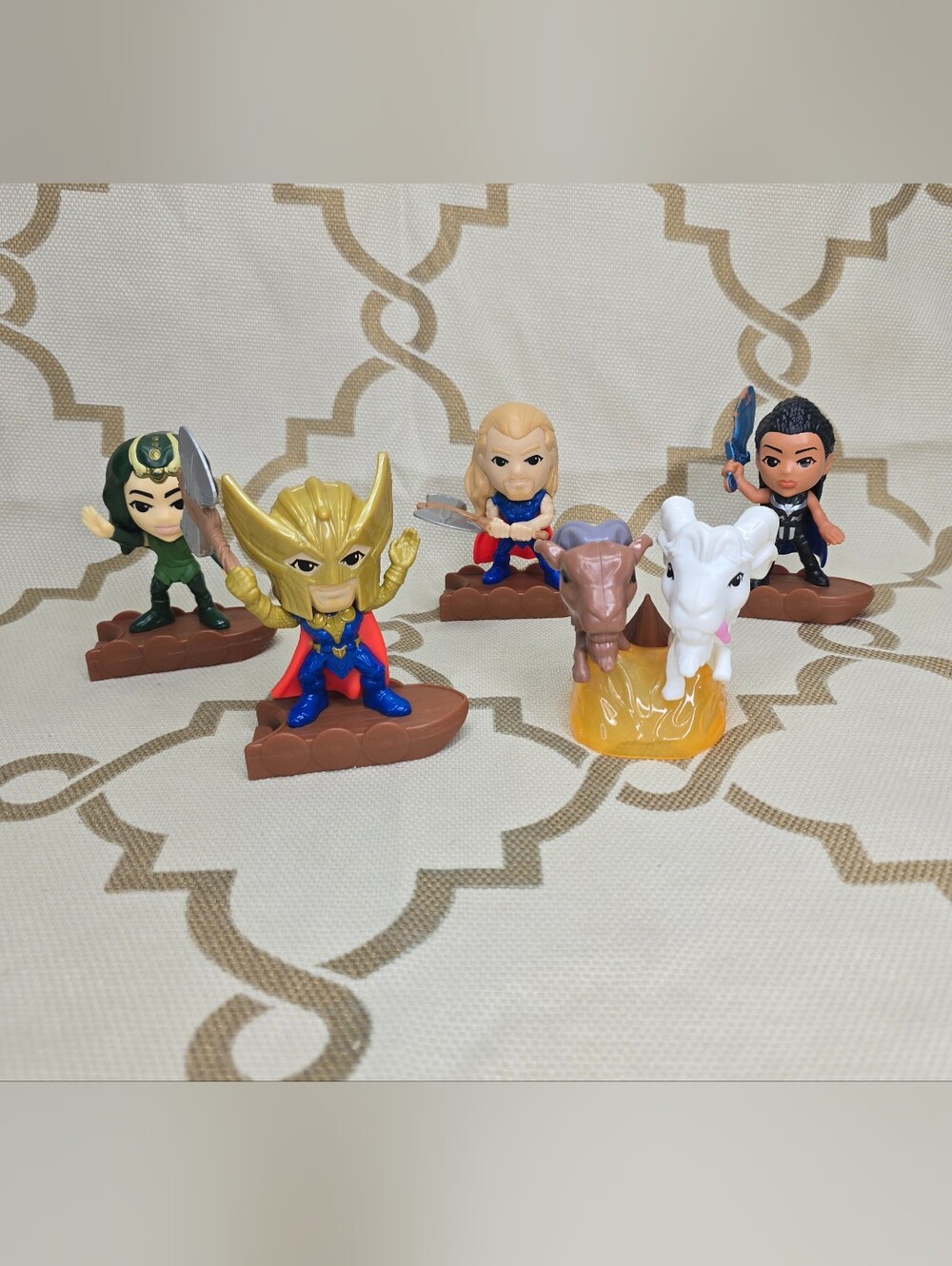 Thor Love And Thunder Mcdonalds Happy Meal Toys Marvel Avengers Set 5 Figures